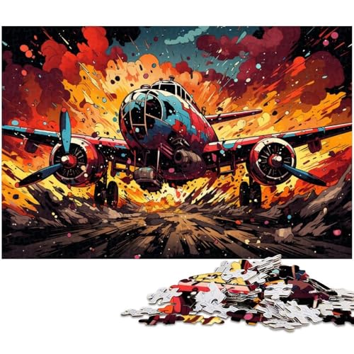Puzzle für Erwachsene 1000 Teile farbiges Kampfjet Puzzle für Erwachsene Holzspiele für die ganze Familie Weihnachts und Geburtstagsgeschenke 1000 Teile (75 x 50 cm) von zouxangzz