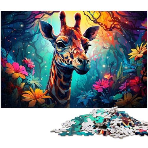 Puzzle für Erwachsene 1000 Teile farbiges Katzen Holzpuzzle – Lernspielzeug Familienspiele 1000 Teile (75 x 50 cm) von zouxangzz