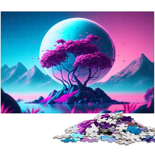 Puzzle für Erwachsene 1000 Teile magischer Baum Puzzles aus Holz pädagogisches Spielzeug zum Stressabbau 1000 Teile (75 x 50 cm) von zouxangzz