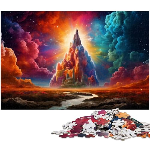 Puzzle für Erwachsene 1000 Teile magisches buntes Raketenpuzzle für Erwachsene Holzspiele für die ganze Familie Weihnachts und Geburtstagsgeschenke 1000 Teile (75 x 50 cm) von zouxangzz