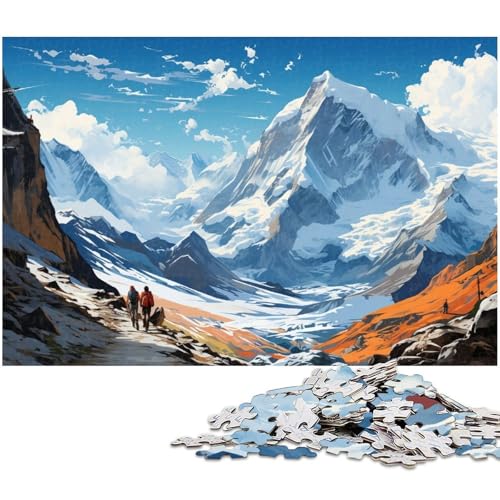Puzzle für Erwachsene 1000 Teile schöne und wundervolle Landschaftskunst Puzzles für Holzpuzzles pädagogisches Spielzeug zum Stressabbau 1000 Teile (75 x 50 cm) von zouxangzz