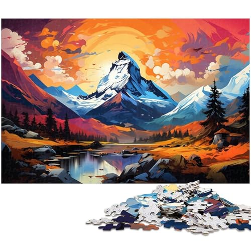 Puzzle für Erwachsene 1000 Teile wunderschöne Landschaft EIN Kunstwerk für Teenager ab 14 Jahren 1000 Teile (38 x 26 cm) von zouxangzz
