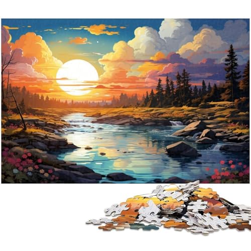 Puzzle für Erwachsene 1000 Teile wunderschöne Landschaft EIN Kunstwerk für Teenager ab 14 Jahren 1000 Teile (38 x 26 cm) von zouxangzz