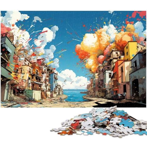 Puzzle für Erwachsene 1000 Teile wunderschöne Landschaft Puzzle für Erwachsene Holzspiele für die ganze Familie Weihnachts und Geburtstagsgeschenke 1000 Teile (75 x 50 cm) von zouxangzz