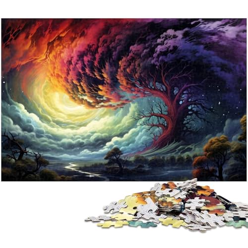 Puzzle für Erwachsene 1000 Teile wunderschönes farbenfrohes Kunstdruckpapier Puzzle – Lernspielzeug Familienspiele 1000 Teile (38 x 26 cm) von zouxangzz