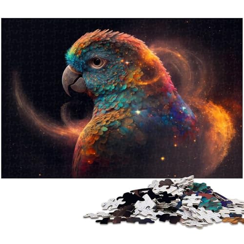 Puzzle für Erwachsene 1000 teiliges Papageien Papierpuzzle Lernspielzeug Familienspiele (Größe 38 x 26 cm) von zouxangzz