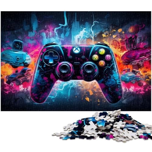 Puzzle für Erwachsene 1000 teiliges Sternennacht Gamepad Puzzle für Erwachsene Holzspiele für die ganze Familie Weihnachts und Geburtstagsgeschenke (Größe 75 x 50 cm) von zouxangzz