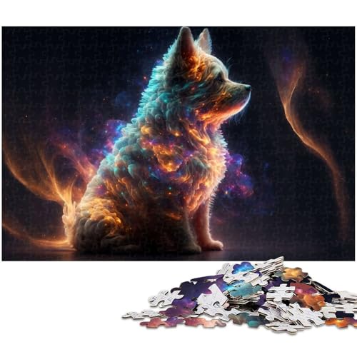 Puzzle für Erwachsene 1000 teiliges Tier Terrier Puzzle für Erwachsene Holzspiele für die ganze Familie Weihnachts und Geburtstagsgeschenke (Größe 75 x 50 cm) von zouxangzz