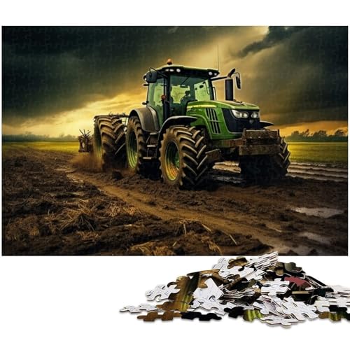 Puzzle für Erwachsene 1000 teiliges Traktor Puzzle für Erwachsene Holzspiele für die ganze Familie Weihnachts und Geburtstagsgeschenke (Größe 75 x 50 cm) von zouxangzz