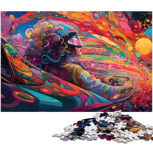 Puzzle für Erwachsene 1000 teiliges Überschall Reisepuzzle für Erwachsene Holzspiele für die ganze Familie Weihnachts und Geburtstagsgeschenke (Größe 75 x 50 cm) von zouxangzz