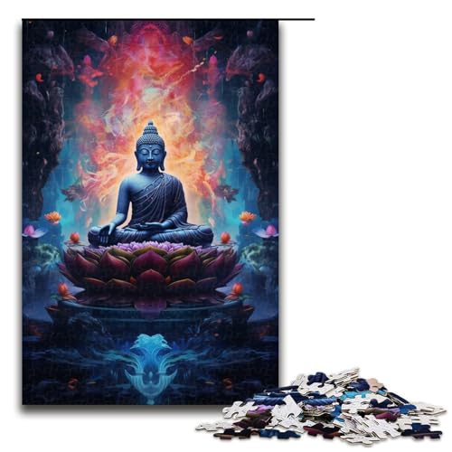 Puzzle für Erwachsene Bunte Buddha Statue 1000 teiliges Holzpuzzle für Kinder ab 12 Jahren Lernspielzeug 75 x 50 cm Puzzle für Erwachsene Bunte Buddha Statue 1000 teiliges Holzpuzzle für Kinder ab 12 Jahren Lernspielzeug 75 x 50 cm von zouxangzz