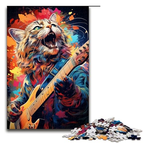 Puzzle für Erwachsene Bunte Fantasiekatze 1000 teiliges Holzpuzzle für Familienspiele 75 x 50 cm Puzzle für Erwachsene Bunte Fantasiekatze 1000 teiliges Holzpuzzle für Familienspiele 75 x 50 cm von zouxangzz