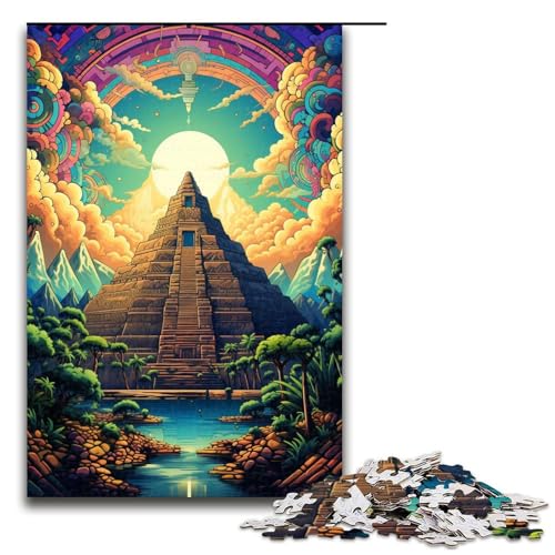 Puzzle für Erwachsene Bunte Fantasiepyramide 1000 Teile Holzpuzzle für Kinder ab 12 Jahren Heimdekoration 75 x 50 cm Puzzle für Erwachsene Bunte Fantasiepyramide 1000 Teile Holzpuzzle für Kinder ab 12 Jahren Heimdekoration 75 x 50 cm von zouxangzz