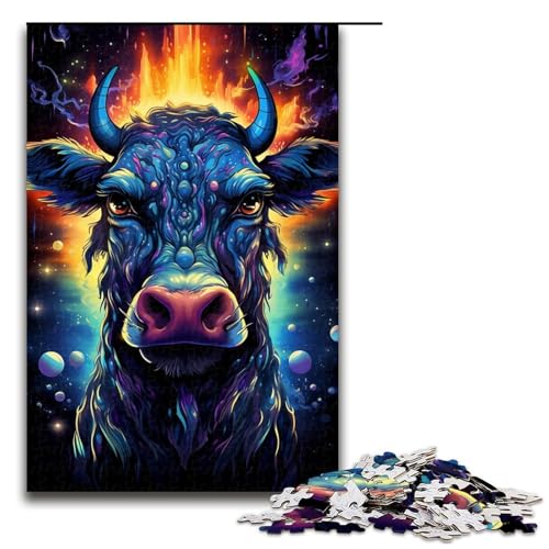 Puzzle für Erwachsene Bunte Kühe 1000 teiliges Holzpuzzle für Familienspiele 75 x 50 cm Puzzle für Erwachsene Bunte Kühe 1000 teiliges Holzpuzzle für Familienspiele 75 x 50 cm von zouxangzz