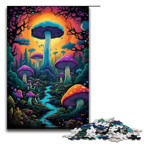 Puzzle für Erwachsene Bunte Pilze 1000 teiliges Holzpuzzle für Familienspiele 75 x 50 cm Puzzle für Erwachsene Bunte Pilze 1000 teiliges Holzpuzzle für Familienspiele 75 x 50 cm von zouxangzz