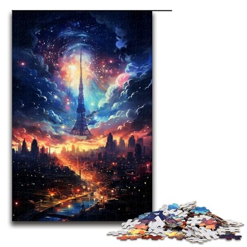 Puzzle für Erwachsene Bunte Psychedelia der Lichter der Stadt 1000 teiliges Holzpuzzle für Kinder ab 12 Jahren Lernspielzeug 75 x 50 cm Puzzle für Erwachsene Bunte Psychedelia der Lichter der Stadt 1000 teiliges Holzpuzzle für Kinder ab 12 Jahren Lernspielzeug 75 x 50 cm von zouxangzz