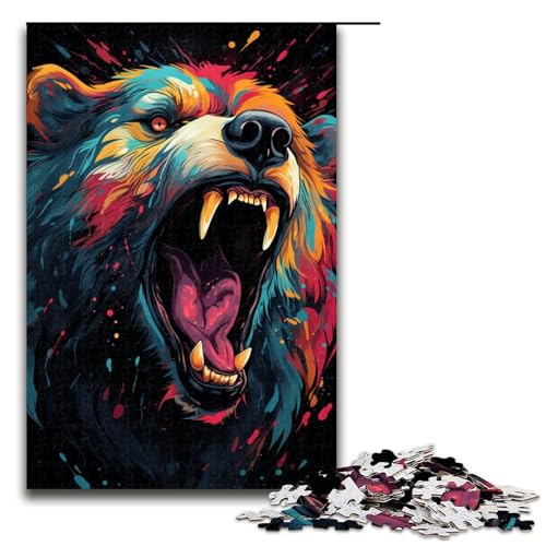 Puzzle für Erwachsene Bunte Psychedelia der Mutantenbären 1000 Teile Holzpuzzle für Erwachsene und Kinder ab 14 Jahren 75 x 50 cm Puzzle für Erwachsene Bunte Psychedelia der Mutantenbären 1000 Teile Holzpuzzle für Erwachsene und Kinder ab 14 Jahren 75 x 50 cm von zouxangzz