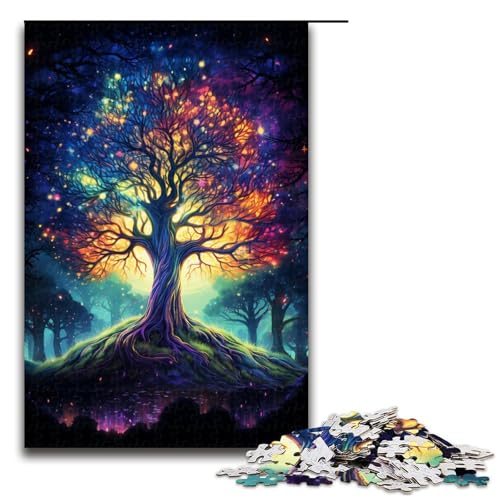 Puzzle für Erwachsene Bunte Psychedelia des kosmischen Lebensbaums 1000 teiliges Holzpuzzle für Kinder ab 14 Jahren Lernspielzeug 75 x 50 cm Puzzle für Erwachsene Bunte Psychedelia des kosmischen Lebensbaums 1000 teiliges Holzpuzzle für Kinder ab 14 Jahren Lernspielzeug 75 x 50 cm von zouxangzz