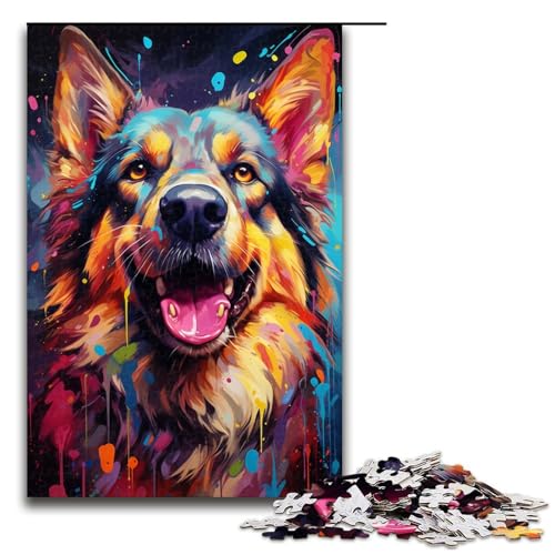 Puzzle für Erwachsene Bunte Psychedelia mit Neonhunden 1000 teiliges Holzpuzzle für Familienspiele 75 x 50 cm Puzzle für Erwachsene Bunte Psychedelia mit Neonhunden 1000 teiliges Holzpuzzle für Familienspiele 75 x 50 cm von zouxangzz
