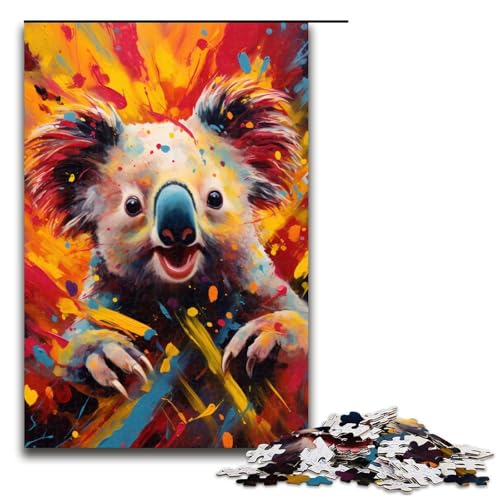 Puzzle für Erwachsene Bunte Zeichnung Koala 1000 teiliges Holzpuzzle für Kinder ab 12 Jahren Lernspielzeug 75 x 50 cm Puzzle für Erwachsene Bunte Zeichnung Koala 1000 teiliges Holzpuzzle für Kinder ab 12 Jahren Lernspielzeug 75 x 50 cm von zouxangzz
