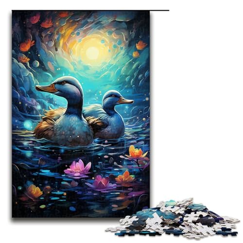 Puzzle für Erwachsene Bunte psychedelische Ente 1000 Teile Holzpuzzle für Erwachsene und Kinder ab 14 Jahren 75 x 50 cm Puzzle für Erwachsene Bunte psychedelische Ente 1000 Teile Holzpuzzle für Erwachsene und Kinder ab 14 Jahren 75 x 50 cm von zouxangzz