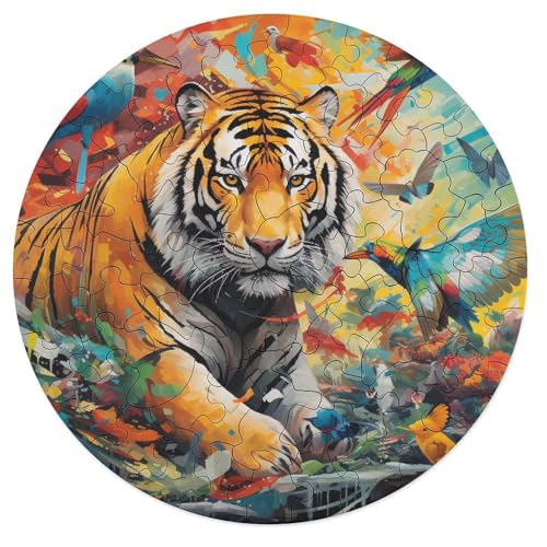 Puzzle für Erwachsene afrikanische Tiere 68 teiliges Puzzle rundes Holzpuzzle für Erwachsene und Kinder ab 12 Jahren entspannendes intellektuelles Lernspielzeug 20 x 20 cm Puzzle für Erwachsene afrikanische Tiere 68 teiliges Puzzle rundes Holzpuzzle für Erwachsene und Kinder ab 12 Jahren entspannendes intellektuelles Lernspielzeug 20 x 20 cm von zouxangzz