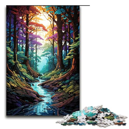 Puzzle für Erwachsene bunt im Zauberwald 1000 Teile Holzpuzzle für Erwachsene und Kinder ab 12 Jahren Lernspielzeug 75 x 50 cm Puzzle für Erwachsene bunt im Zauberwald 1000 Teile Holzpuzzle für Erwachsene und Kinder ab 12 Jahren Lernspielzeug 75 x 50 cm von zouxangzz