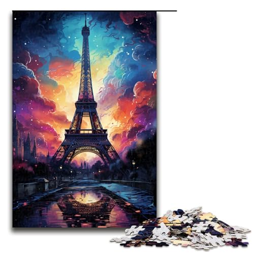 Puzzle für Erwachsene bunter Eiffelturm 1000 Teile Holzpuzzle für Erwachsene und Kinder ab 12 Jahren Lernspielzeug 75 x 50 cm Puzzle für Erwachsene bunter Eiffelturm 1000 Teile Holzpuzzle für Erwachsene und Kinder ab 12 Jahren Lernspielzeug 75 x 50 cm von zouxangzz