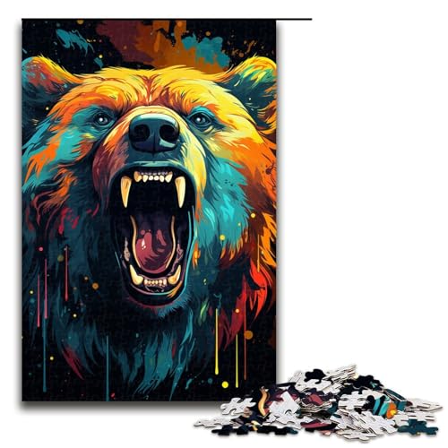 Puzzle für Erwachsene bunter Fantasiebär 1000 Teile Holzpuzzle für Erwachsene und Kinder ab 12 Jahren Lernspielzeug 75 x 50 cm Puzzle für Erwachsene bunter Fantasiebär 1000 Teile Holzpuzzle für Erwachsene und Kinder ab 12 Jahren Lernspielzeug 75 x 50 cm von zouxangzz