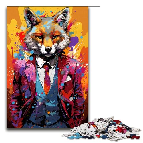 Puzzle für Erwachsene bunter Fuchs Boss 1000 Teile Holzpuzzle für Erwachsene und Kinder ab 12 Jahren Lernspielzeug 75 x 50 cm Puzzle für Erwachsene bunter Fuchs Boss 1000 Teile Holzpuzzle für Erwachsene und Kinder ab 12 Jahren Lernspielzeug 75 x 50 cm von zouxangzz