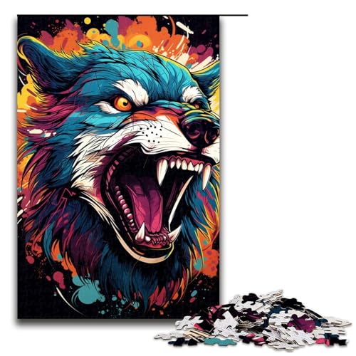 Puzzle für Erwachsene buntes Dschungeltier 1000 teiliges Holzpuzzle für Kinder ab 12 Jahren Heimdekoration 75 x 50 cm von zouxangzz