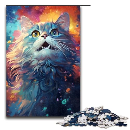 Puzzle für Erwachsene buntes süßes Kätzchen 1000 teiliges Holzpuzzle für Kinder ab 12 Jahren Lernspielzeug 75 x 50 cm Puzzle für Erwachsene buntes süßes Kätzchen 1000 teiliges Holzpuzzle für Kinder ab 12 Jahren Lernspielzeug 75 x 50 cm von zouxangzz