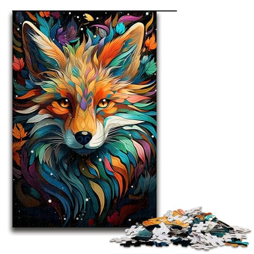 Puzzle für Erwachsene farbenfroh psychedelisch Flash Fox 1000 Teile Holzpuzzle für Erwachsene und Kinder ab 14 Jahren Lernspielzeug 75 x 50 cm Puzzle für Erwachsene farbenfroh psychedelisch Flash Fox 1000 Teile Holzpuzzle für Erwachsene und Kinder ab 14 Jahren Lernspielzeug 75 x 50 cm von zouxangzz
