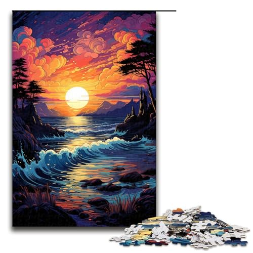 Puzzle für Erwachsene farbenfrohe Fantasie Sonnenuntergangslandschaft 1000 teiliges Holzpuzzle für Erwachsene und Kinder ab 12 Jahren 75 x 50 cm Puzzle für Erwachsene farbenfrohe Fantasie Sonnenuntergangslandschaft 1000 teiliges Holzpuzzle für Erwachsene und Kinder ab 12 Jahren 75 x 50 cm von zouxangzz