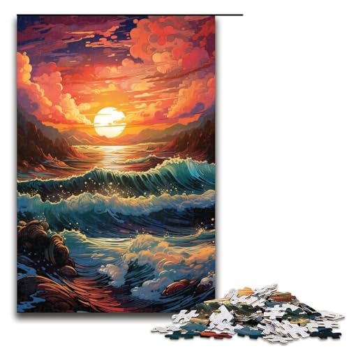 Puzzle für Erwachsene farbenfrohe Fantasie Sonnenuntergangslandschaft 1000 teiliges Holzpuzzle für Erwachsene und Kinder ab 12 Jahren 75 x 50 cm Puzzle für Erwachsene farbenfrohe Fantasie Sonnenuntergangslandschaft 1000 teiliges Holzpuzzle für Erwachsene und Kinder ab 12 Jahren 75 x 50 cm von zouxangzz