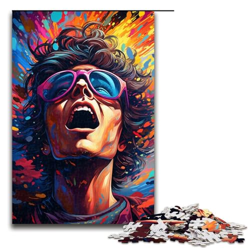 Puzzle für Erwachsene farbenfrohe Psychedelia der Neonhelden 1000 teiliges Holzpuzzle für Kinder ab 14 Jahren Lernspielzeug 75 x 50 cm Puzzle für Erwachsene farbenfrohe Psychedelia der Neonhelden 1000 teiliges Holzpuzzle für Kinder ab 14 Jahren Lernspielzeug 75 x 50 cm von zouxangzz