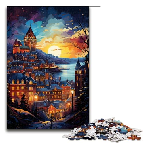 Puzzle für Erwachsene farbenfrohe Psychedelia im Alten Quebec 1000 Teile Holzpuzzle für Erwachsene und Kinder ab 12 Jahren Lernspielzeug 75 x 50 cm Puzzle für Erwachsene farbenfrohe Psychedelia im Alten Quebec 1000 Teile Holzpuzzle für Erwachsene und Kinder ab 12 Jahren Lernspielzeug 75 x 50 cm von zouxangzz