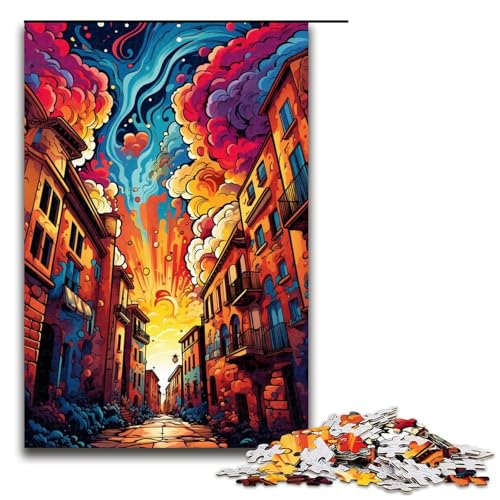 Puzzle für Erwachsene farbenfrohe Psychedelia in Bologna Spanien 1000 teiliges Holzpuzzle für Kinder ab 12 Jahren Lernspielzeug 75 x 50 cm Puzzle für Erwachsene farbenfrohe Psychedelia in Bologna Spanien 1000 teiliges Holzpuzzle für Kinder ab 12 Jahren Lernspielzeug 75 x 50 cm von zouxangzz