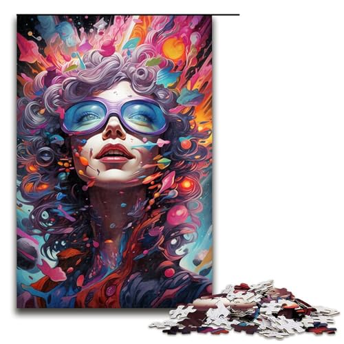 Puzzle für Erwachsene farbenfrohe Psychedelia of Cosmic Dreams 1000 Teile Holzpuzzle für Erwachsene und Kinder ab 12 Jahren Lernspielzeug 75 x 50 cm Puzzle für Erwachsene farbenfrohe Psychedelia of Cosmic Dreams 1000 Teile Holzpuzzle für Erwachsene und Kinder ab 12 Jahren Lernspielzeug 75 x 50 cm von zouxangzz