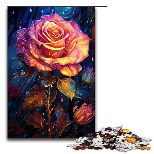 Puzzle für Erwachsene farbenfrohe Psychedelia of Galaxy Rose 1000 teiliges Holzpuzzle für Kinder ab 14 Jahren Heimdekoration 75 x 50 cm Puzzle für Erwachsene farbenfrohe Psychedelia of Galaxy Rose 1000 teiliges Holzpuzzle für Kinder ab 14 Jahren Heimdekoration 75 x 50 cm von zouxangzz