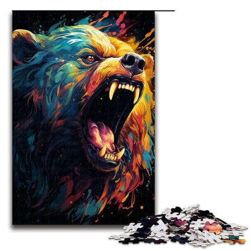Puzzle für Erwachsene farbenfrohe Psychedelia of Mutant Bears 1000 Teile Holzpuzzle für Kinder ab 14 Jahren anspruchsvolles Spiel 75 x 50 cm Puzzle für Erwachsene farbenfrohe Psychedelia of Mutant Bears 1000 Teile Holzpuzzle für Kinder ab 14 Jahren anspruchsvolles Spiel 75 x 50 cm von zouxangzz