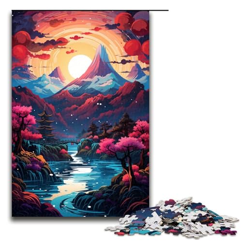 Puzzle für Erwachsene farbenfrohe psychedelische Fantasielandschaft 1000 Teile Holzpuzzle für Erwachsene und Kinder ab 14 Jahren Lernspielzeug 75 x 50 cm Puzzle für Erwachsene farbenfrohe psychedelische Fantasielandschaft 1000 Teile Holzpuzzle für Erwachsene und Kinder ab 14 Jahren Lernspielzeug 75 x 50 cm von zouxangzz