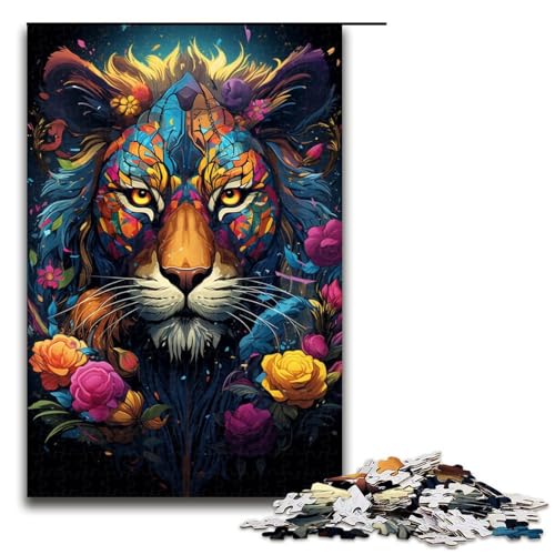 Puzzle für Erwachsene farbenfrohe psychedelische Tierbestien 1000 teiliges Holzpuzzle für Kinder ab 14 Jahren Heimdekoration 75 x 50 cm Puzzle für Erwachsene farbenfrohe psychedelische Tierbestien 1000 teiliges Holzpuzzle für Kinder ab 14 Jahren Heimdekoration 75 x 50 cm von zouxangzz