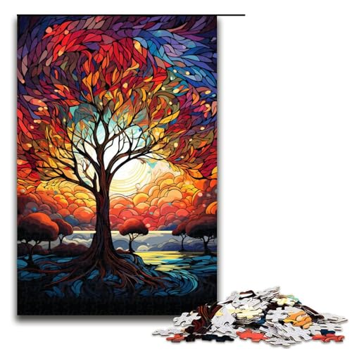 Puzzle für Erwachsene farbenfroher Fantasie Sternenhimmel Baum 1000 Teile Holzpuzzle für Erwachsene und Kinder ab 12 Jahren 75 x 50 cm Puzzle für Erwachsene farbenfroher Fantasie Sternenhimmel Baum 1000 Teile Holzpuzzle für Erwachsene und Kinder ab 12 Jahren 75 x 50 cm von zouxangzz