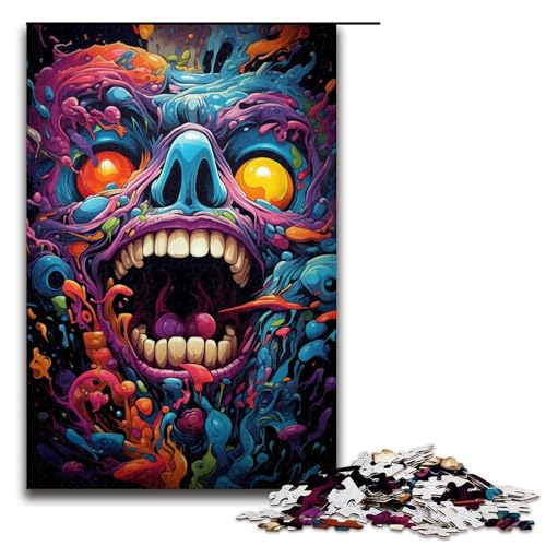 Puzzle für Erwachsene farbenfroher Fantasy Dämon 1000 teiliges Holzpuzzle für Kinder ab 12 Jahren Heimdekoration 75 x 50 cm Puzzle für Erwachsene farbenfroher Fantasy Dämon 1000 teiliges Holzpuzzle für Kinder ab 12 Jahren Heimdekoration 75 x 50 cm von zouxangzz