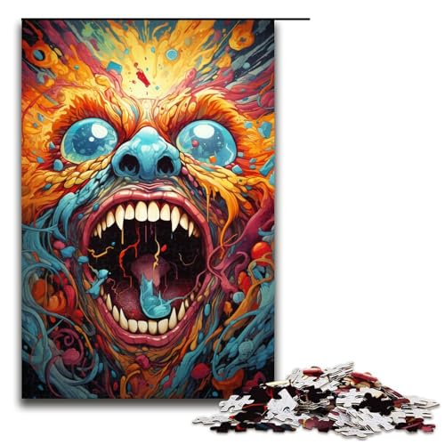 Puzzle für Erwachsene farbenfroher Fantasy Dämon 1000 teiliges Holzpuzzle für Kinder ab 12 Jahren Lernspielzeug 75 x 50 cm Puzzle für Erwachsene farbenfroher Fantasy Dämon 1000 teiliges Holzpuzzle für Kinder ab 12 Jahren Lernspielzeug 75 x 50 cm von zouxangzz