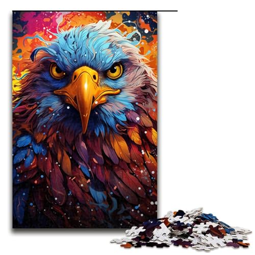 Puzzle für Erwachsene farbenfroher Psychedelischer Adler 1000 teiliges Holzpuzzle für Familienspiele 75 x 50 cm Puzzle für Erwachsene farbenfroher Psychedelischer Adler 1000 teiliges Holzpuzzle für Familienspiele 75 x 50 cm von zouxangzz