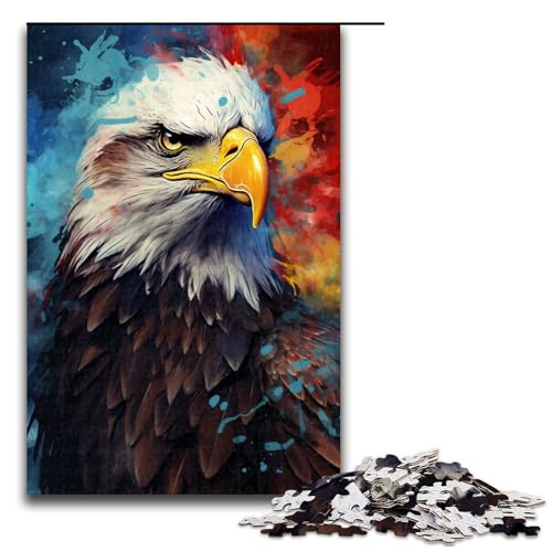 Puzzle für Erwachsene farbenfroher Psychedelischer amerikanischer Adler 1000 teiliges Holzpuzzle für Kinder ab 14 Jahren Lernspielzeug 75 x 50 cm Puzzle für Erwachsene farbenfroher Psychedelischer amerikanischer Adler 1000 teiliges Holzpuzzle für Kinder ab 14 Jahren Lernspielzeug 75 x 50 cm von zouxangzz