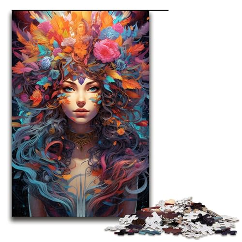 Puzzle für Erwachsene farbenfrohes Gemälde Einer Göttin 1000 Teile Holzpuzzle für Erwachsene und Kinder ab 12 Jahren Lernspielzeug 75 x 50 cm Puzzle für Erwachsene farbenfrohes Gemälde Einer Göttin 1000 Teile Holzpuzzle für Erwachsene und Kinder ab 12 Jahren Lernspielzeug 75 x 50 cm von zouxangzz