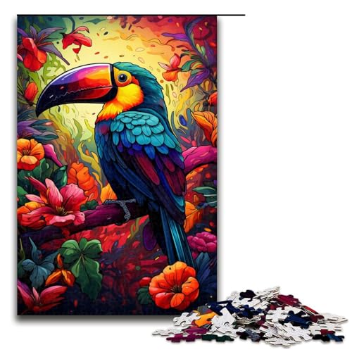 Puzzle für Erwachsene farbenfrohes Gemälde Tukan 1000 Teile Holzpuzzle für Erwachsene und Kinder ab 12 Jahren Lernspielzeug 75 x 50 cm Puzzle für Erwachsene farbenfrohes Gemälde Tukan 1000 Teile Holzpuzzle für Erwachsene und Kinder ab 12 Jahren Lernspielzeug 75 x 50 cm von zouxangzz